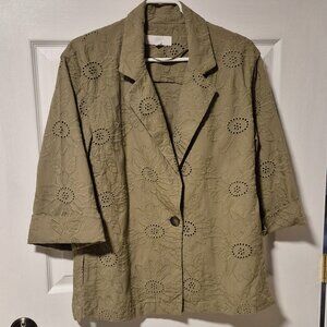 ZARA Cotton Jacket Size M.  Never worn.